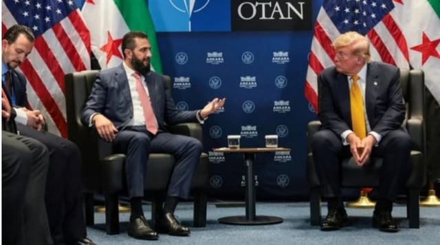 الرئيس السوري لـ«ترامب»: لماذا لا تعطي لإسرائيل نيوجيرسي بدلاً من الجولان؟