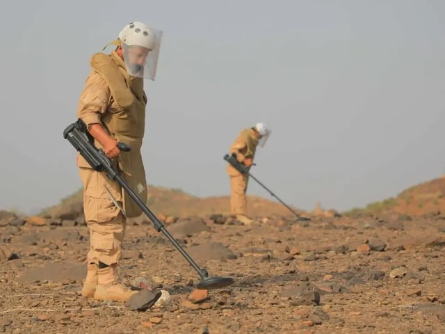 مشروع مسام ينزع 2,157 لغمًا من الأراضي اليمنية خلال أسبوع