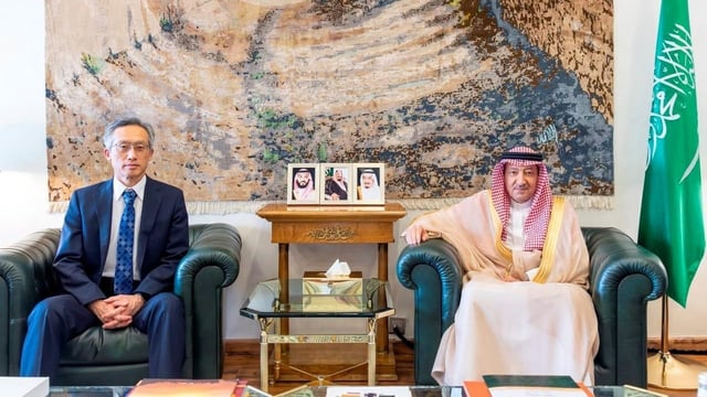نائب وزير الخارجية يبحث مع سفير اليابان تعزيز العلاقات الثنائية بالرياض