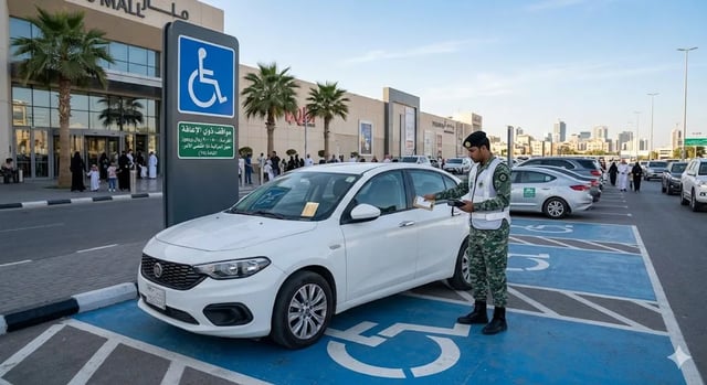 المرور يضبط 2357 مركبة مخالفة في مواقف الأشخاص ذوي الإعاقة