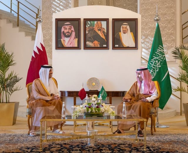 وزير الخارجية ونظيره القطري يستعرضان التعاون المشترك ومستجدات الأوضاع في المنطقة