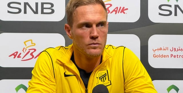 مدرب الاتحاد يشيد بأداء اللاعبين بعد الفوز على الحزم بثلاثية في دوري روشن