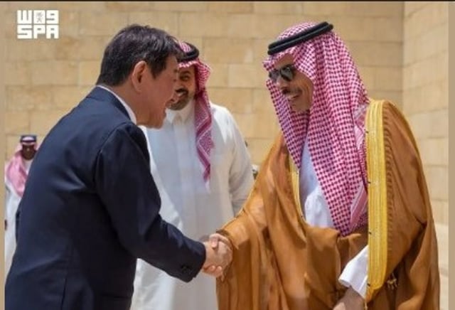 وزير الخارجية يستقبل نظيره الياباني ويعقدان اجتماع الحوار الاستراتيجي الثالث