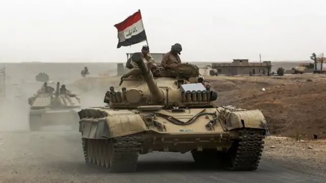انفجار مقذوفات بمعسكر التاجي العراقي نتيجة موجة حر شديدة