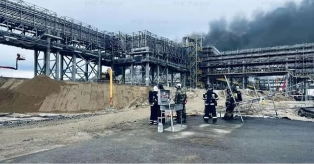 7 قتلى و9 مفقودين في حريق بمحطة غاز روسية