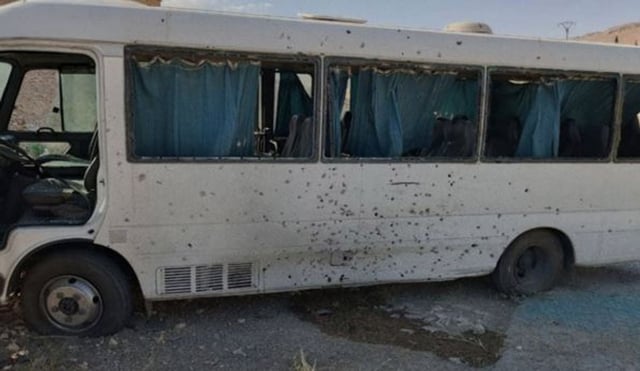 التلفزيون السوري: مصابون جراء انفجار عبوة ناسفة بحافلة لقوى الأمن الداخلي في ريف دمشق