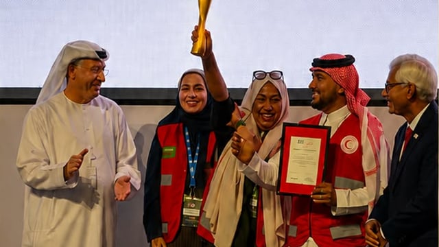 فرع الهلال الأحمر بالباحة يهنئ الهيئة بتحقيق كأس العالم للإسعافات الأولية 2026م