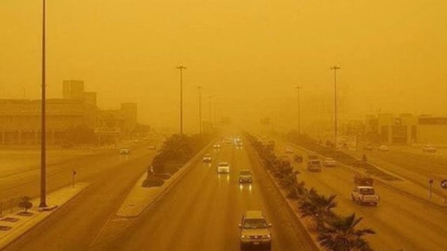 «الأرصاد» ينبه من أتربة مثارة على أجزاء من منطقة الرياض