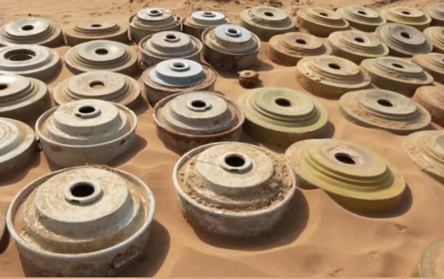 مشروع «مسام» ينزع 1,277 لغمًا من مختلف الأراضي اليمنية في أسبوع