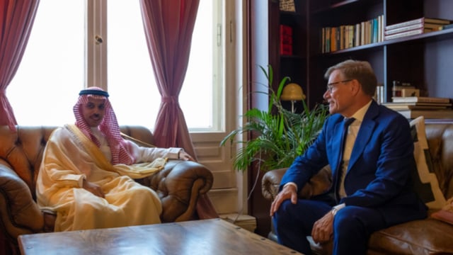 وزير الخارجية يلتقي نظيره الألماني في برلين ويوقعان مذكرة تفاهم