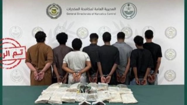 القبض على 6 مواطنين ومقيمين من الجنسيتين الإثيوبية واليمنية لترويجهم الحشيش بالرياض