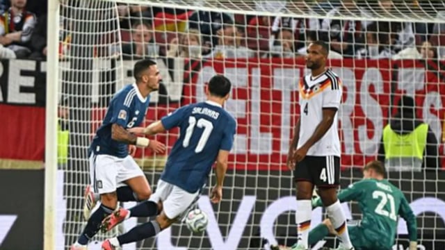 اليونان تفوز على ألمانيا بهدف نظيف في دوري الأمم الأوروبية