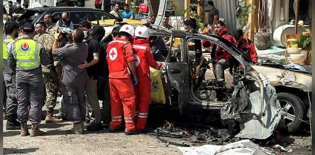 قتيلان بغارة إسرائيلية على دراجة نارية في كفررمان جنوب لبنان