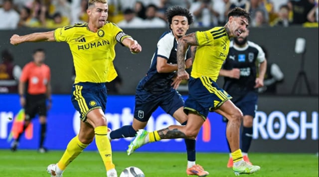 النصر يكسب أبها بهدفين في الجولة السادسة من دوري المحترفين