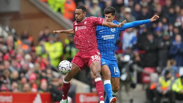 ليفربول يحقق أول فوز على أرضه في الدوري الإنجليزي هذا الموسم أمام برايتون