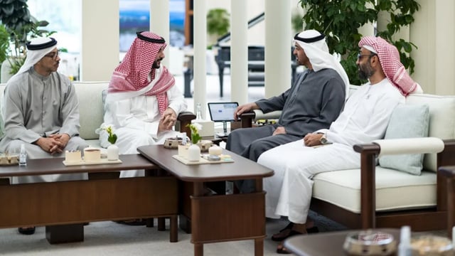 وزير الدفاع يلتقي رئيس الإمارات ويبحثان التطورات الإقليمية وتعزيز التعاون