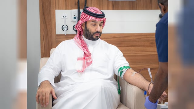 تزامنًا مع تبرع ولي العهد.. 18 موقعًا وعربة لاستقبال المتبرعين بالدم في جازان