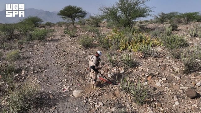 مشروع مسام ينزع 1,836 لغمًا من الأراضي اليمنية خلال أسبوع