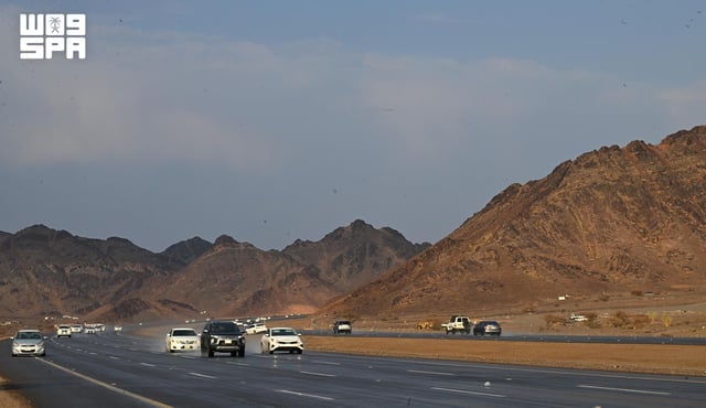 هطول أمطار خفيفة إلى متوسطة على أجزاء من المدينة المنورة