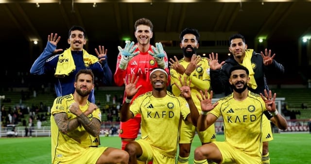 النصر يهزم النجمة بخماسية نظيفة في الجولة المؤجلة.. ويتصدر «دوري روشن»